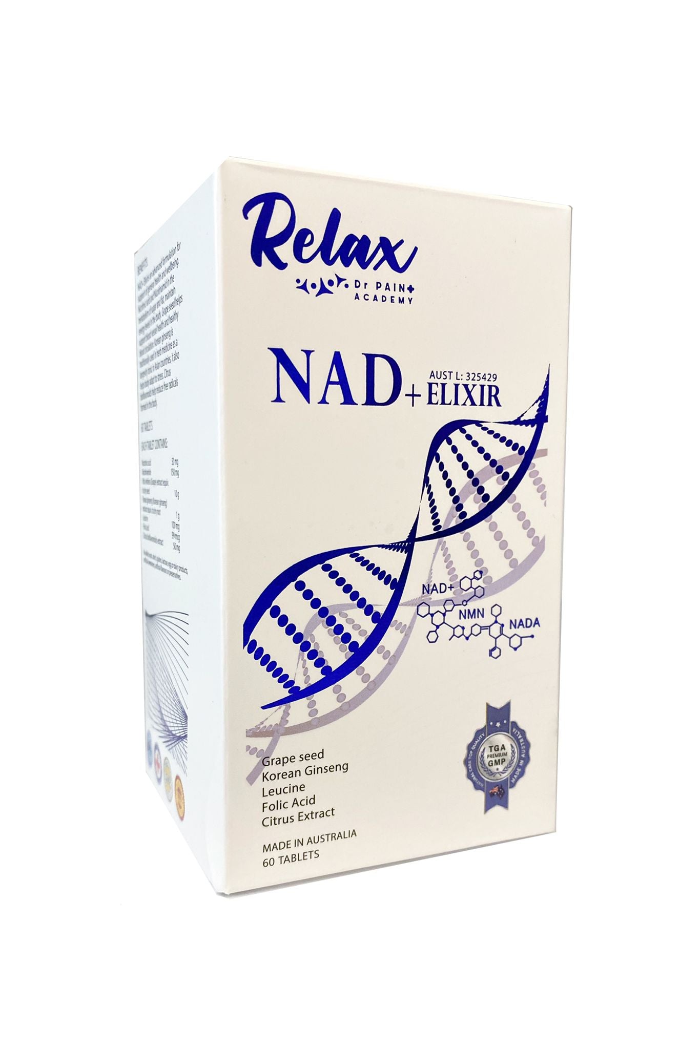 Relax Dr PAIN NAD+ Elixir 煥活丸